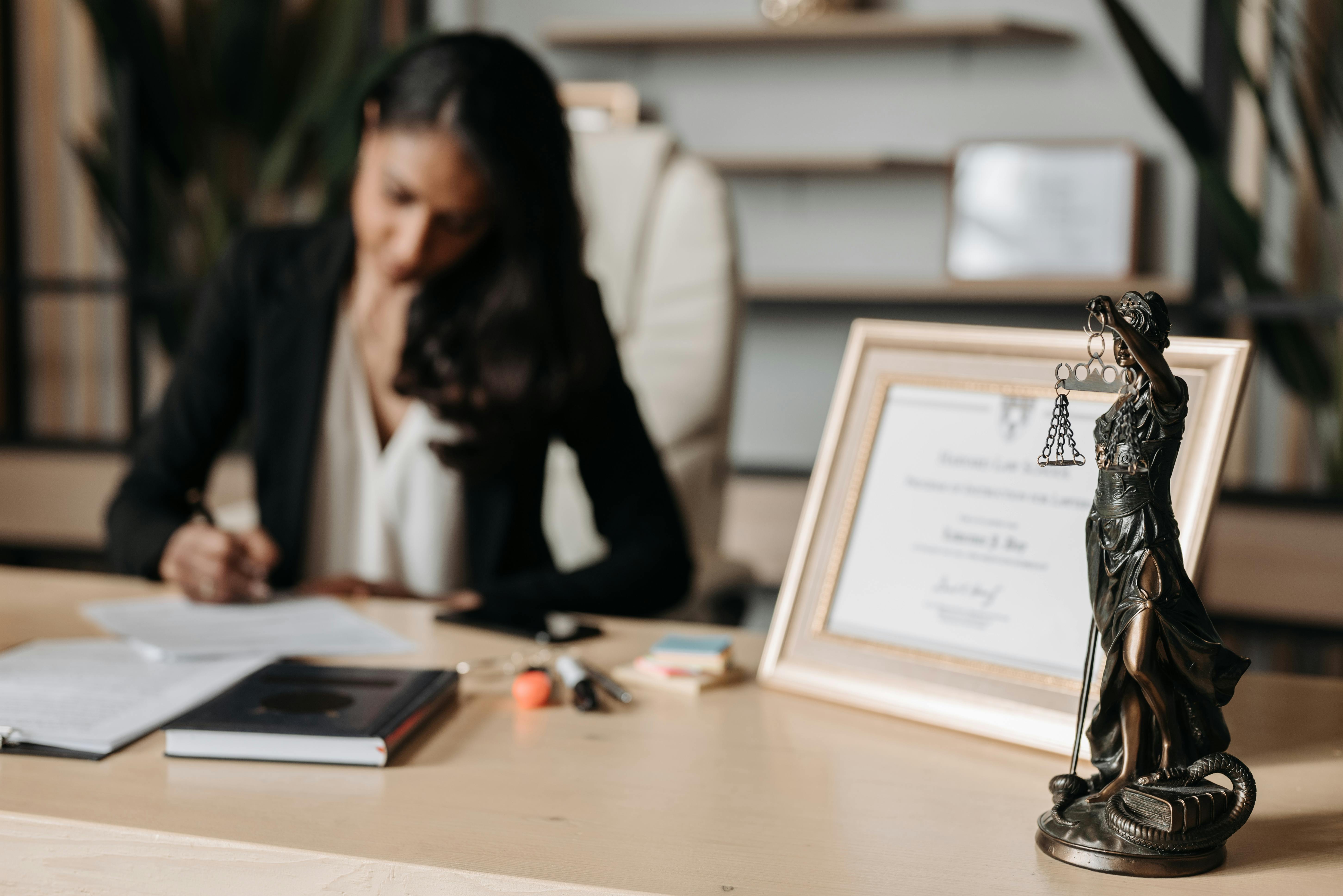 Attorney at desk