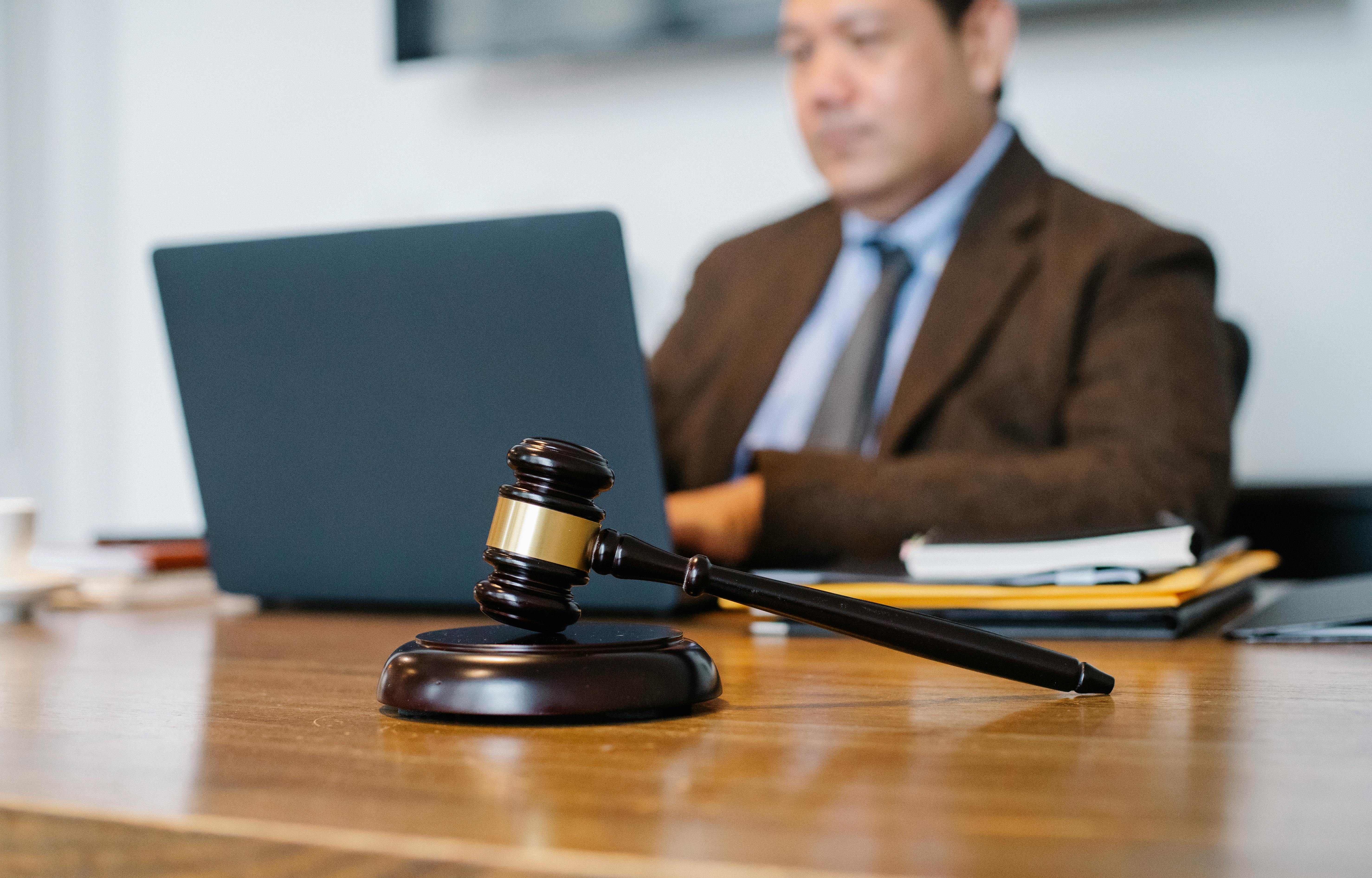Gavel and lawyer